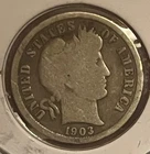 1903-s Barber Dime  ,  G / VG