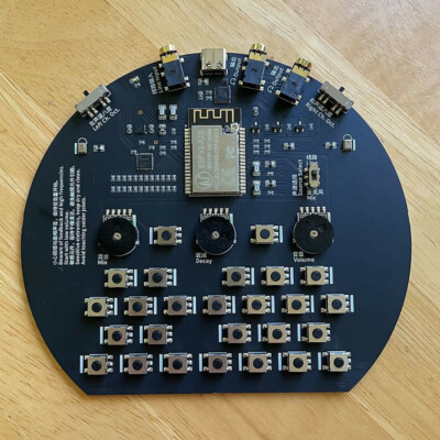 Meng Qi Wingie Handheld Desktop Stereo Resonator Synth w/ Built-In Microphones