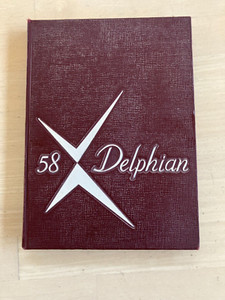 1958 DELPHIAN, CENTRAL HIGH SCHOOL YEARBOOK. KLAMAZOO. MI