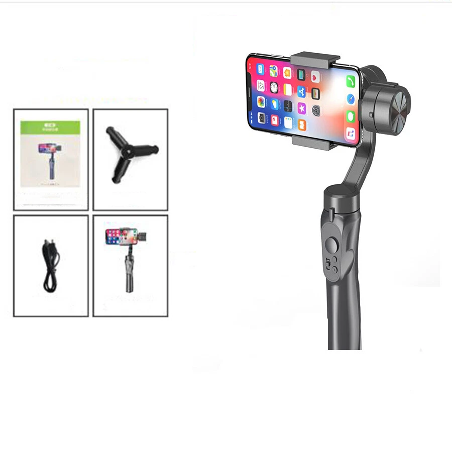 Phone Camera Handheld 3 Axis Gimbal Action Stabilizer For iPhone Samsung Huawei - Image 2 of 4