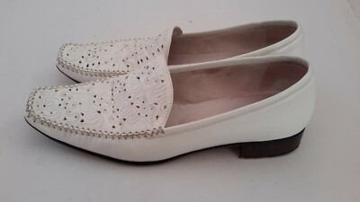 Sasha Fabiani Women's Size EU 36 Shoes White Rhinestones Comfort Pre-owned
