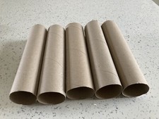 5X Cardboard Tubes Empty Kitchen Paper Roll; Craft Art School Garden