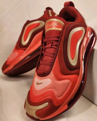 Nike Air Max 720 GS Girls Size Red Pink Athletic Shoes Sneakers  AQ3195-600