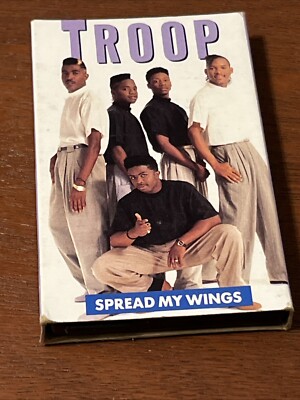 Rare TROOP SPREAD MY WINGS New Jack Swing CASSETTE SINGLE Remix Bonus 1990s R&B