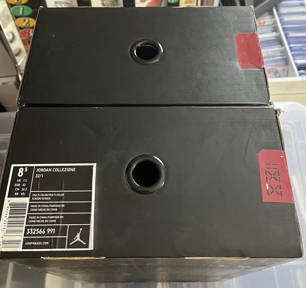 Original Michael Jordan Designer Sneaker Box with All the Original Michael Jordan Designer Sneaker Box with All the