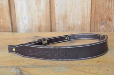 Personalized  Custom Quality Leather Rifle Gun Sling Amish Made Adjustable NEW 