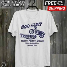 Bud ekins Triumph motocycles cotton shirt - short sleeve T-Shirt