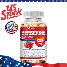 Premium Berberine HCL 1200mg High Potency Anti-inflammatory, Blood Sugar Support