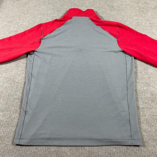 Nike 1/4 Zip Pullover Mens Size Medium Grey Cincinnati Reds Baseball Embroidered - Picture 9 of 11