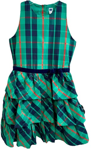 Janie and Jack Dress Green Red Plaid Holiday/Christmas 18-24 Month
