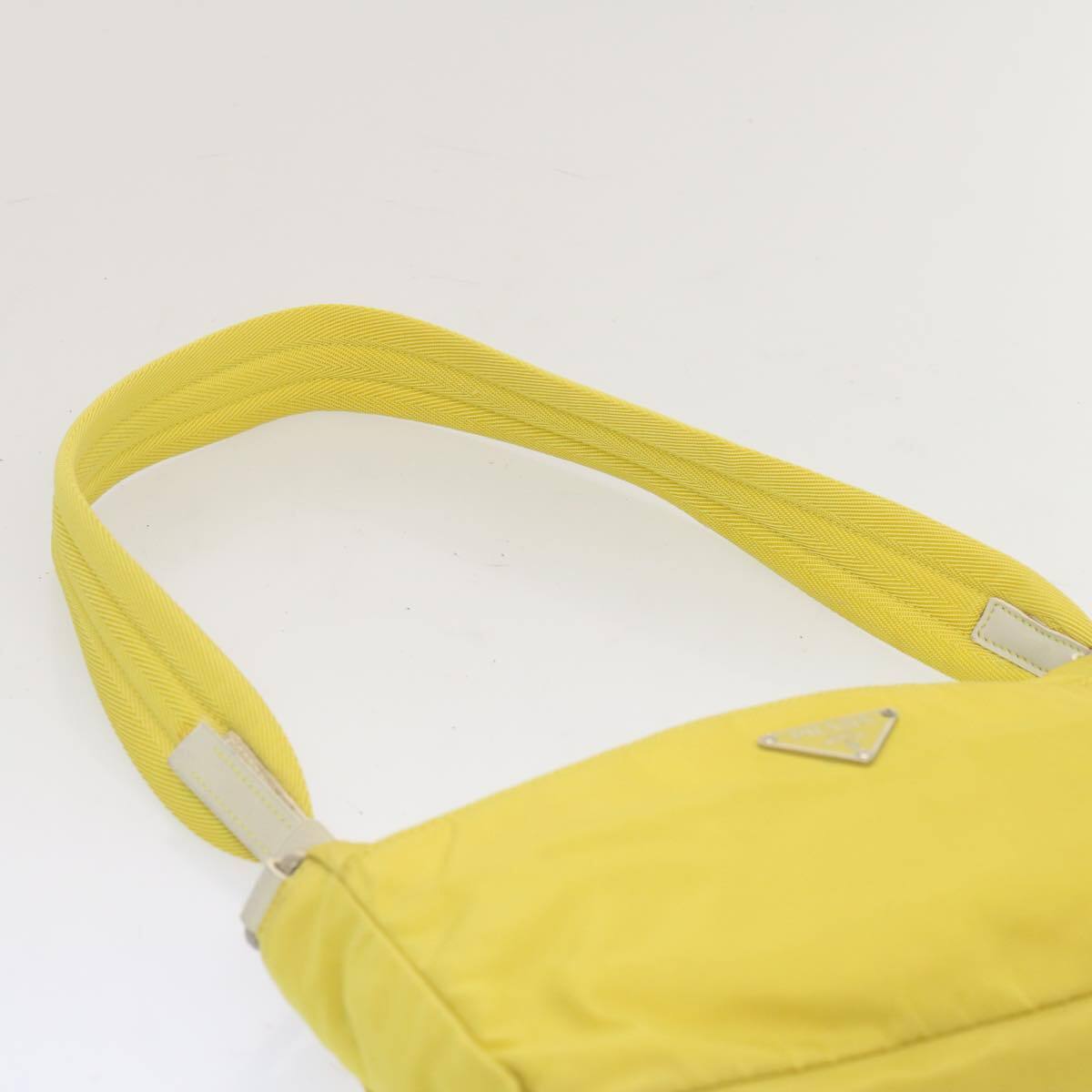 PRADA Shoulder Bag Nylon Yellow Auth 68364 - image 14