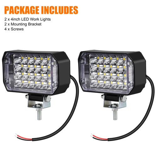 12-80V LED Work Light Bar Flood Spot Lights Driving Lamp Offroad Car Truck SUV - Bild 8 von 8