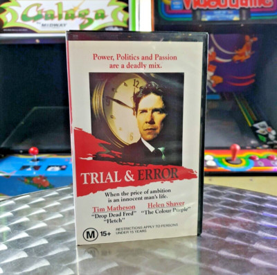 Trial & Error - Tim Matheson - VHS Movie - Video Tape - Big Box Ex Rental RARE