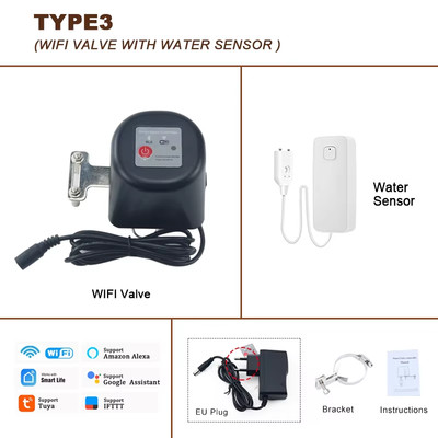 Tuya Wifi Smart Valve Controller Bluetooth Timer for Water Gas Compatible with A