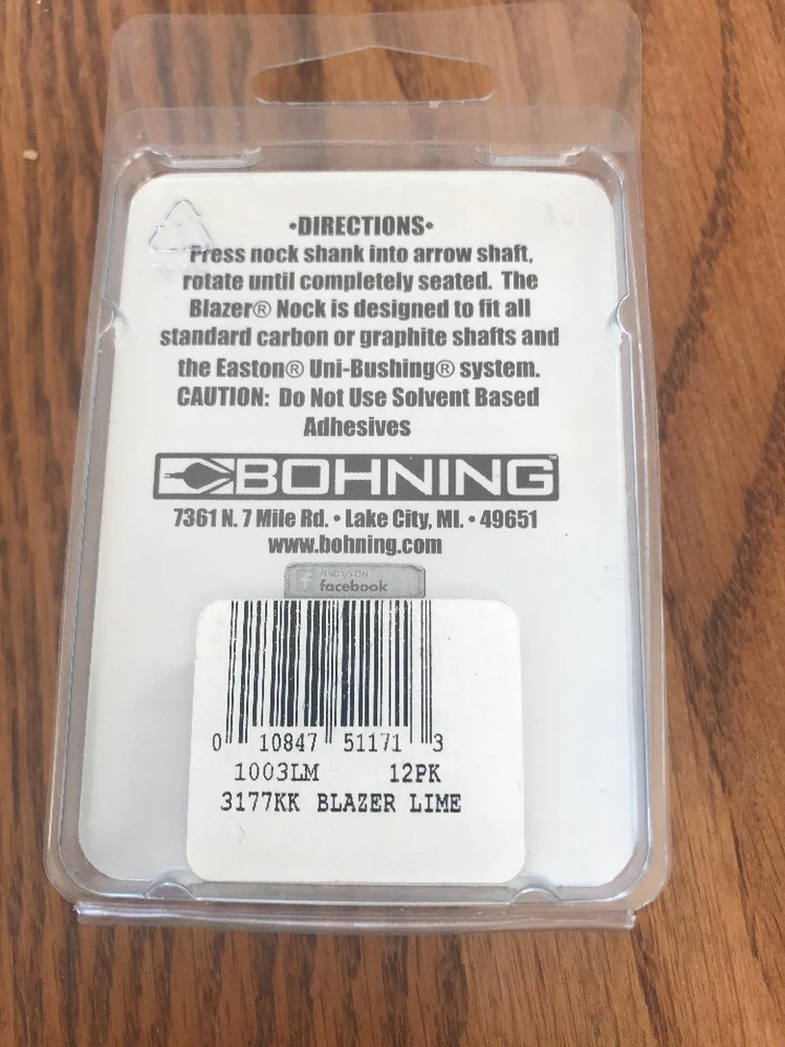 BOHNING BLAZER DOBLE BLOQUEO CUCK PAQUETE DE 12 3177KK LIMA NUEVO Foto 2 de 2