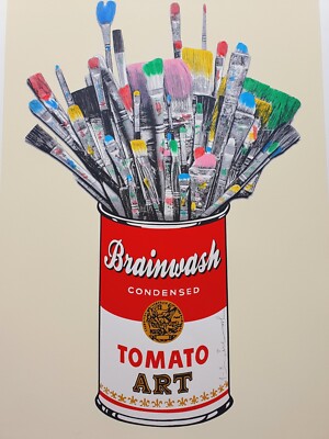 Mr. BRAINWASH Thierry Guetta TOMATO POP - White Bansky HANDSIGNIERT /95 PoP ART