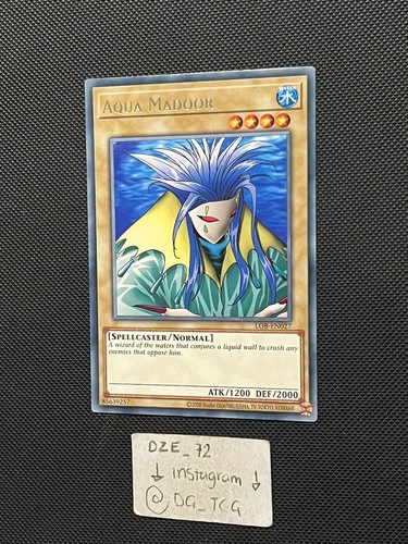Yugioh 25th Anniversary - Aqua Madoor - LOB-EN027 - Rare - M/NM - Picture 4 of 8