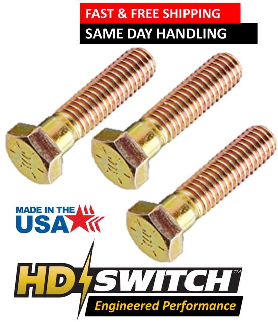 (3 Pk) Blade Bolt Replaces John Deere 19H1740 108 111 116 120 130 140