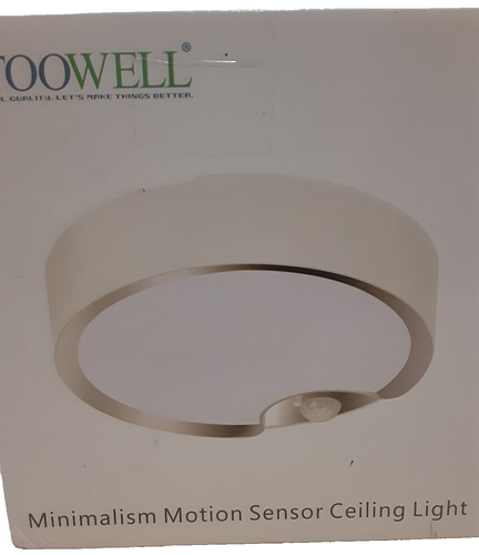 Toowell Minimalism Motion Sensor Ceiling Light 6000K Daylight 3000K Warm White - Picture 2 of 8