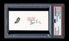 PHIL KNIGHT NIKE FOUNDER SIGNED BUSINESS CARD PSA/DNA AUTOGRAPHED SHOES IMAGE