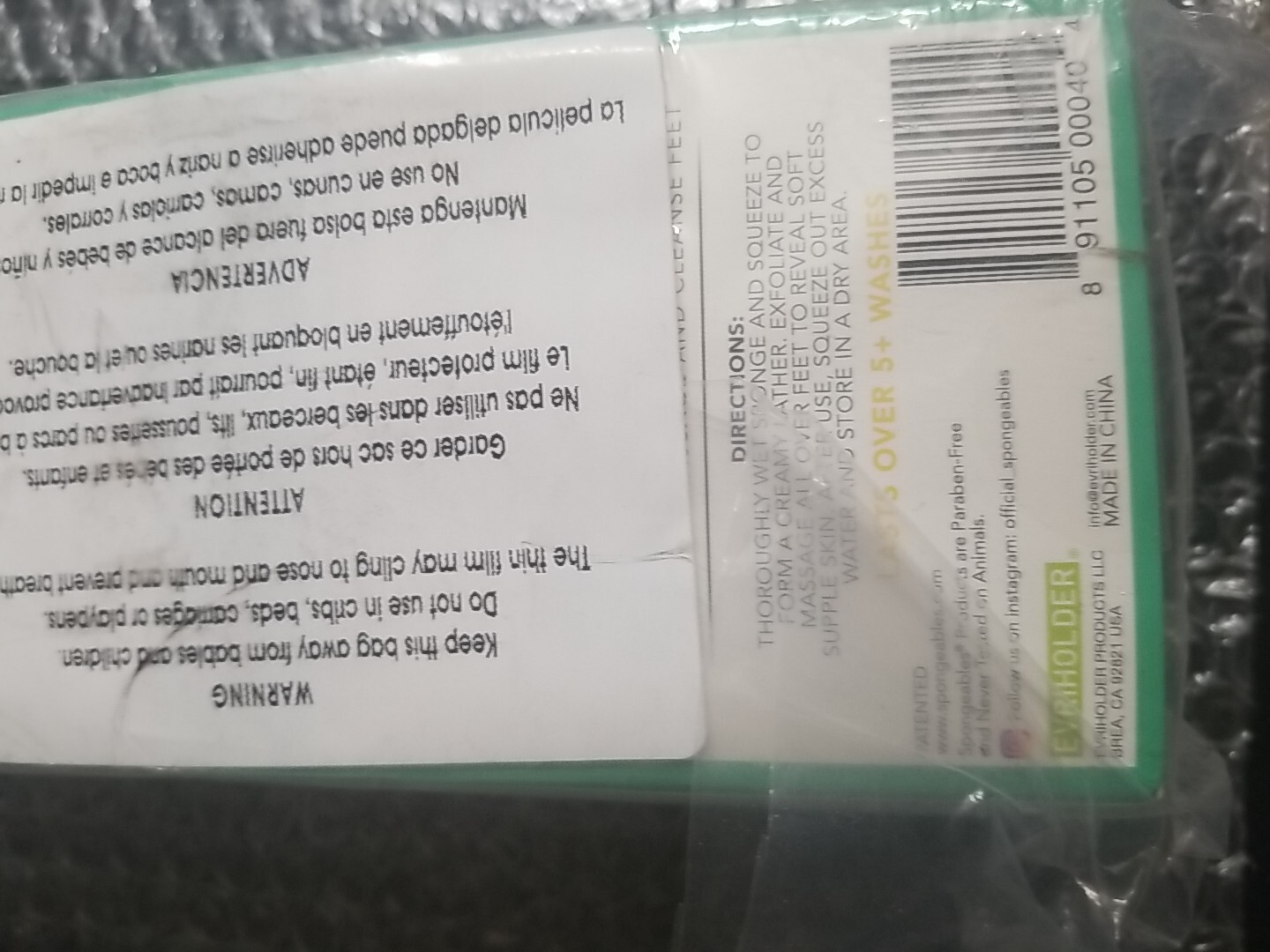 6ct Spongeables Foot Calluses Exfoliating Sponge w/ Shea Butter & Tea Tree Oil