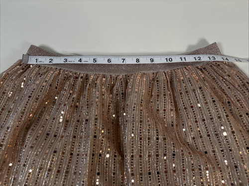 Wonder Nation Elastic Waist Pull-On A-Line Sequined Skirt Lined Girls Size XL - Picture 3 of 8