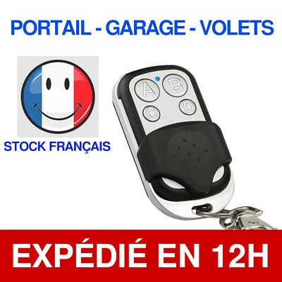Télécommande Universelle 433Mhz Copieuse de Signal Pour Portail Porte de Garage