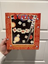 BUNCO CHEESE PLATE W/ KNIFE DICE APPETIZER CHARCUTERIE SNACKS Vintage RARE