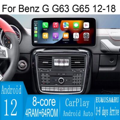 Car Android Gps Navigation Wifi 12.3'' For Mercedes Benz G G63 G65 Bluetooth