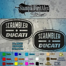 SCRAMBLER DUCATI  2pz  ADESIVI carene serbatoio  in vinile
