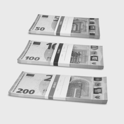 Deko Spiel Banknoten Scheine 500 200 100 50 20 10 5 Euro Geldscheine Poker Geld