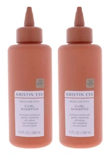 Lot of 2 Kristin Ess Hair Moisture Rich Curl Shampoo 10 oz Each
