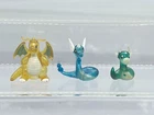 Pokemon Gashapon Clear Dratini Dragonite Dragonair Figure Bandai I202