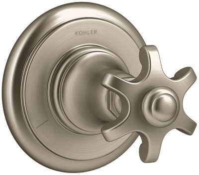 KOHLER K-T72770-3M-BV Artifacts Transfer Valve Trim Handle Vibrant Brushed Bronz