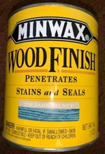 MINWAX DARK WALNUT 2716 INTERIOR OIL BASED WOOD FINISH STAIN QUART