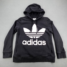 Adidas Trefoil Hoodie Sweatshirt Men's Size M Graphic logo Grunge Skater Hip Hop
