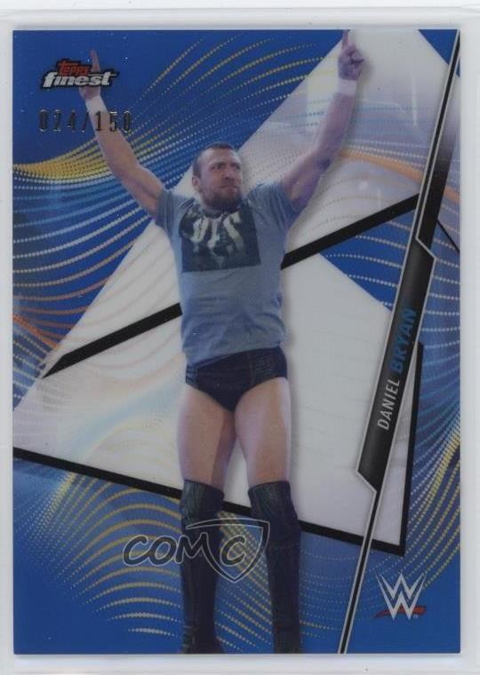 2020 Topps Finest WWE Blue Refractor 24/150 Daniel Bryan #42 nd3