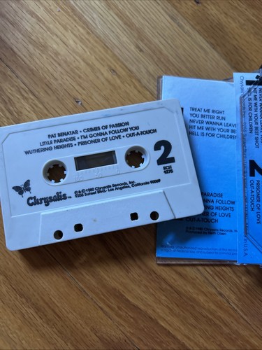 Pat Benatar Crimes Of Passion 1980 Chrysalis Records Cassette Tape Classic Rock - Picture 5 of 5