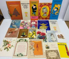 1970's Lot VTG Greeting Cards Graduation Christmas Valentine Hallmark Norcross +