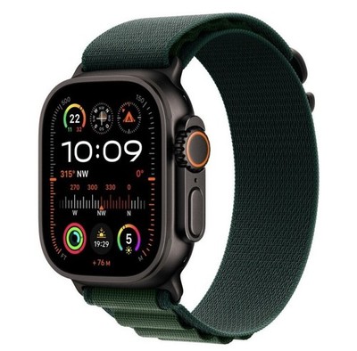 Apple MX4Q3FD/A Watch Ultra 2 LTE -Smartwatch- 49mm-Armband S-schwarz/dunkelgrün