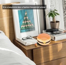 Hamburger Phone Burger Phone Wired Landline Telephone Cute Flip Phone