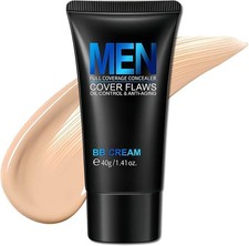Men's BB Cream Foundation - Perfecting Cream, Full Coverage, Matte Finish Face 
