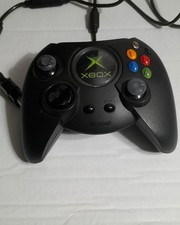 Original Xbox Duke Controller Black OEM with Breakway Cable Tested
