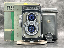  Near MINT in BOX YASHICA Yashica D TLR Film Camera w/Case, Lens cap from JAPAN