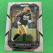 Devonte Wyatt 2022 Panini Prizm Rookie Card #377 Green Bay Packers. rookie card picture