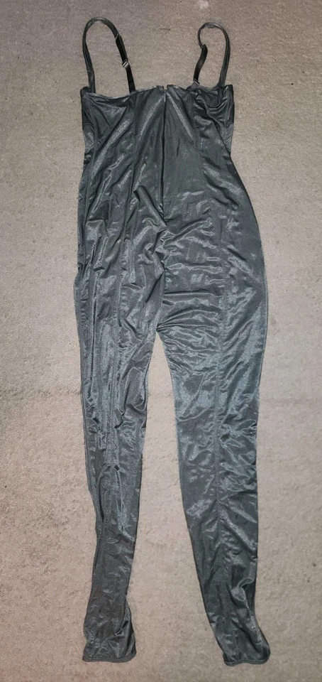 全新无标签 Skims Glissenette Thunder 透明钢圈全身紧身连衣裤 尺寸 L — 第 4/4 张图片