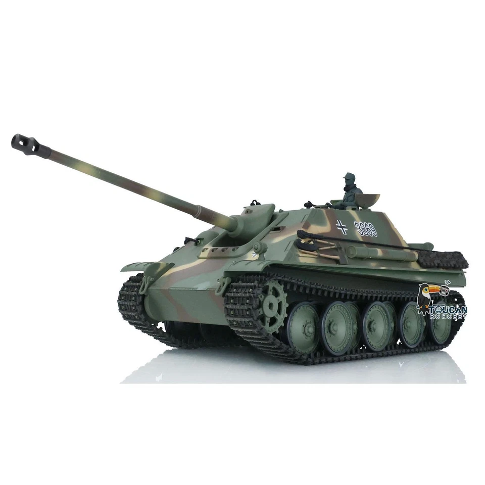 HengLong 1/16 Alemán Jagdpanther 3869 7.0 RC Tanque Modelo RTR Infrarrojo BB Disparo Foto 3 de 4