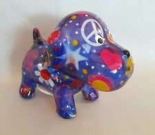 Pomme Pidou Purple Puppy Money Bank