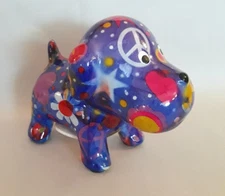 Pomme Pidou Purple Puppy Money Bank