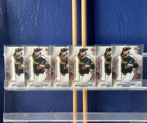 2025 Bowman's Best Paul Skenes Pittsburgh Pirates #40 MLB Trading Card Lot of 6